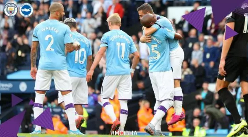  曼城创纪录连续12轮零封对手，  