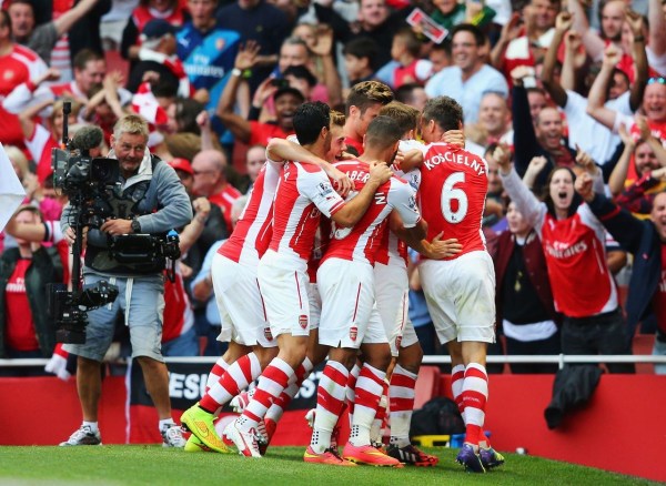  阿森纳补时绝杀水晶宫延续不败金身稳居前三甲  